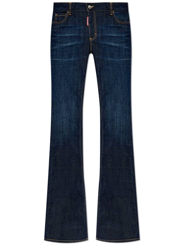 Dsquared2 Jeans Medium Waist Flare, Women's, Navy Blue - DSQUARED2 - BALAAN 1