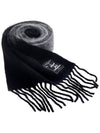 Y Project Men's Logo Patch Muffler SCARF16S25 BLACK GRAY - Y/PROJECT - BALAAN 8