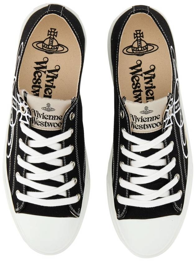 ORB Logo Low Top Sneakers Black - VIVIENNE WESTWOOD - BALAAN 4