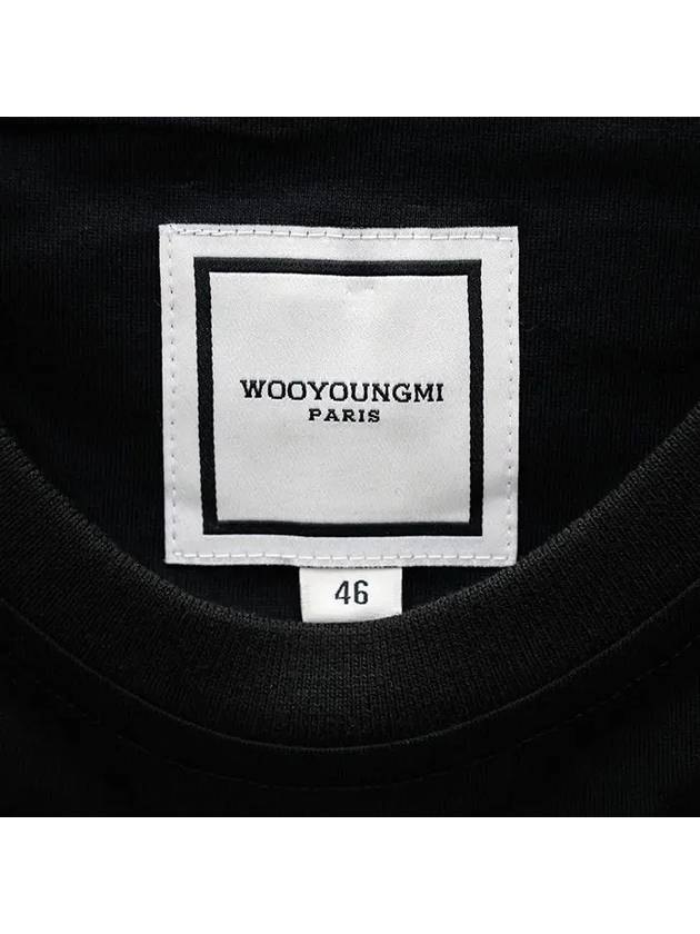 Metallic Graphic T Shirt Black W243TS04708B - WOOYOUNGMI - BALAAN 7