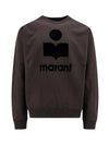 Mikoy Big Logo Cotton Sweatshirt Faded Black - ISABEL MARANT - BALAAN 1