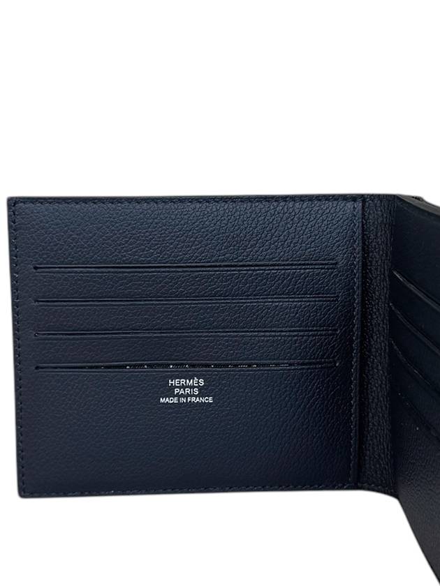 Hermes Citizen Twill Compact Half Wallet Blue Nuit - HERMES - BALAAN 6