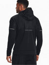 Men's Armor Fleece Storm Full Zip Hooded Jacket Black - UNDER ARMOUR - BALAAN 4