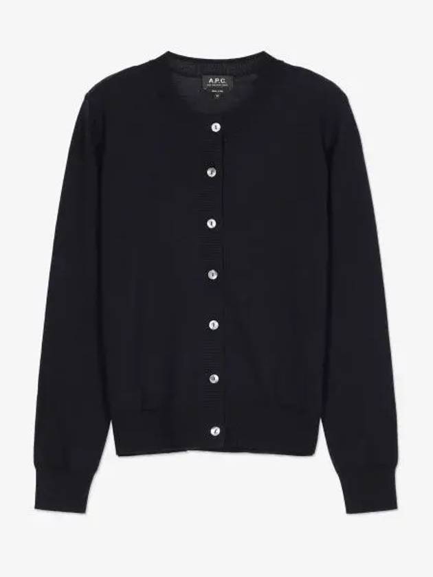 Marine Wool Cardigan Navy - A.P.C. - BALAAN 2