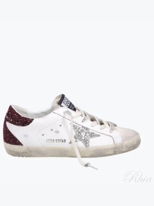 Superstar Glitter Tab Low Top Sneakers White - GOLDEN GOOSE - BALAAN 2