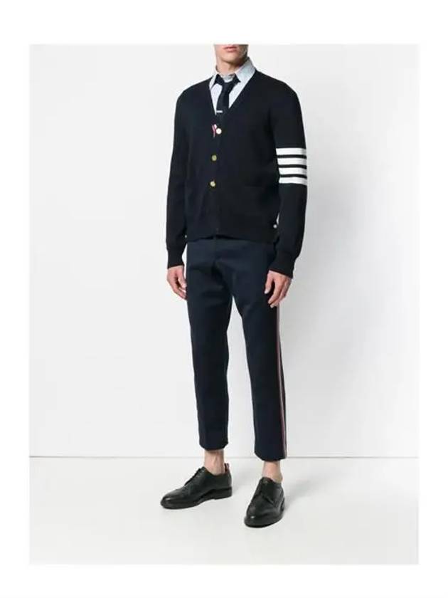 Milano Stitch 4 Bar Cardigan Navy - THOM BROWNE - BALAAN 3