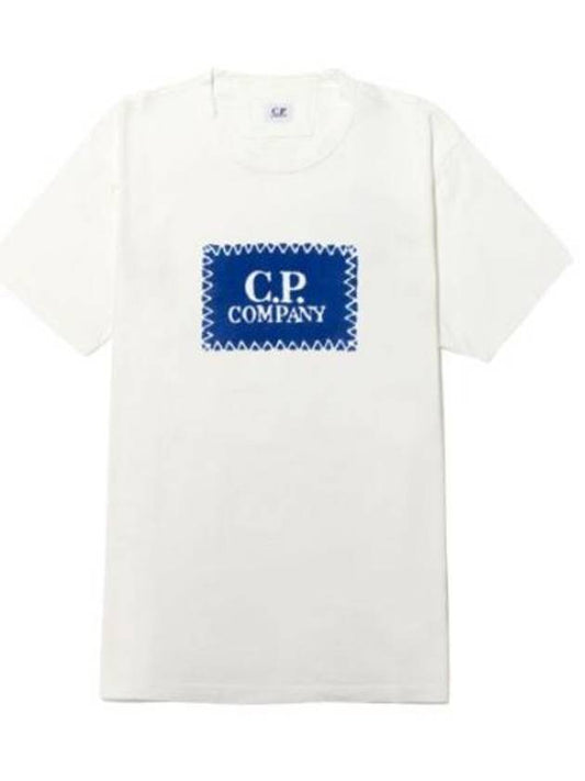 Short sleeve t-shirt logo label graphics - CP COMPANY - BALAAN 1