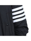 Poly Twill 4-Bar Oversized Knit Down Bomber Jacket Charcoal - THOM BROWNE - BALAAN 11