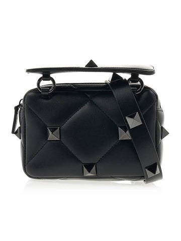 Roman Stud Quilted Leather Cross Bag - VALENTINO - BALAAN 1