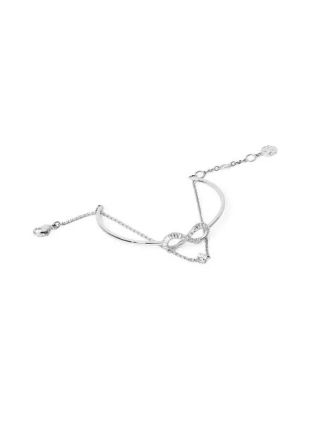 Hyperbola Infinity Rhodium Plated Bracelet Silver - SWAROVSKI - BALAAN 4