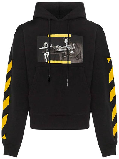 Caravaggio Painting Overfit Hoodie Black - OFF WHITE - BALAAN 2