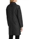 Tything Diamond Quilted Long Double Coat Black - BURBERRY - BALAAN 5