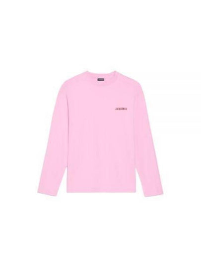 Le Pavane Manches Longues Jam Logo Print Long Sleeve T-Shirt Pink - JACQUEMUS - BALAAN 2