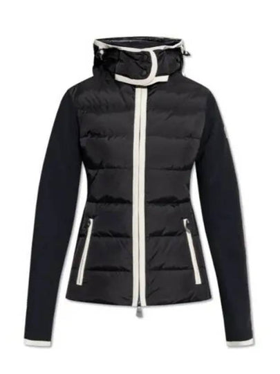 Grenoble Two Material Hood Padded Black - MONCLER - BALAAN 2