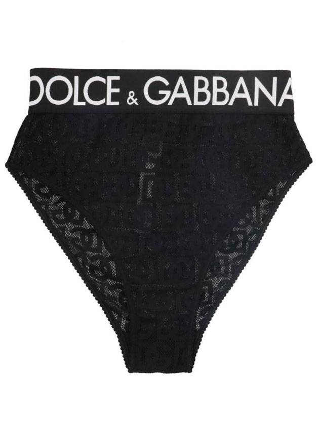 logo banding lace briefs black - DOLCE&GABBANA - BALAAN 1