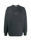 Lettering Logo Sweatshirt Black - ACNE STUDIOS - BALAAN 3