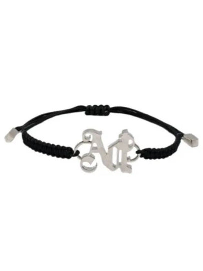 Monogram Bracelet Black Silver - PALM ANGELS - BALAAN 2