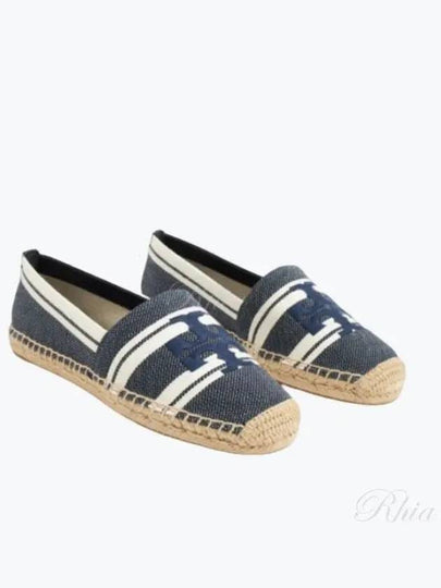 Double T Jacquard Espadrille Blue Chiaro - TORY BURCH - BALAAN 2