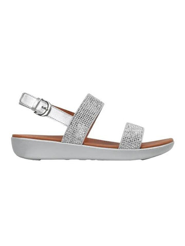 Bara Crystal Strap Sandals Silver - FITFLOP - BALAAN 1