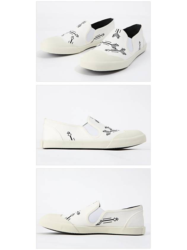 Printed Slip-on White - LANVIN - BALAAN 5