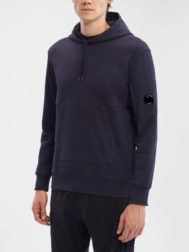 Diagonal Raised Fleece Hoodie Black - CP COMPANY - BALAAN 9