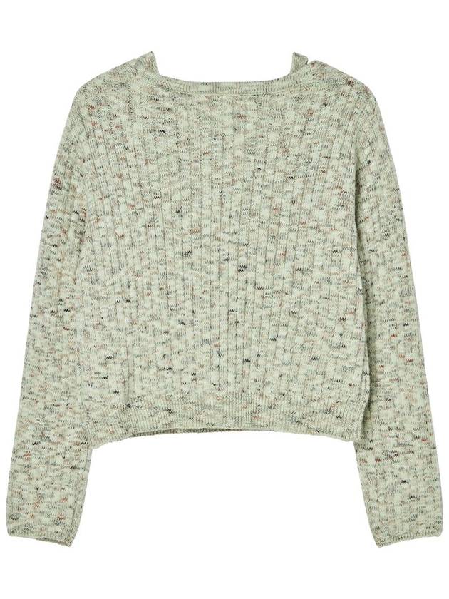 Nep Yarn Top Pullover Knit Set Mint - THE GREEN LAB - BALAAN 8