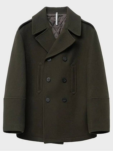 Heavy Wool Classic Half Double Coat Khaki - NOIRER - BALAAN 1