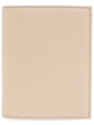 FERRAGAMO Leather Wallet, Women's, Cream - SALVATORE FERRAGAMO - BALAAN 1