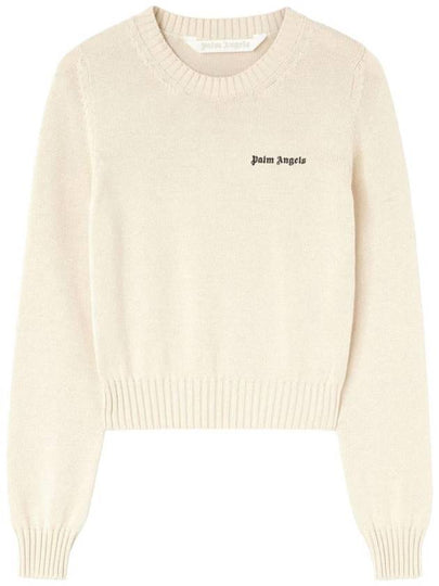 Sweater PWHE051S24KNI0010310 WHITE - PALM ANGELS - BALAAN 2