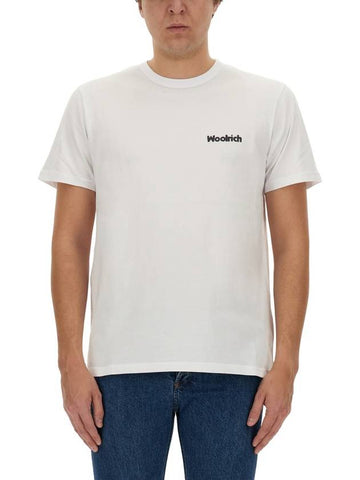 T-SHIRT WITH LOGO - WOOLRICH - BALAAN 1