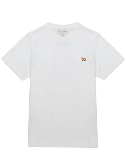 Baby Fox Patch Regular Short Sleeve T-Shirt White - MAISON KITSUNE - BALAAN 2