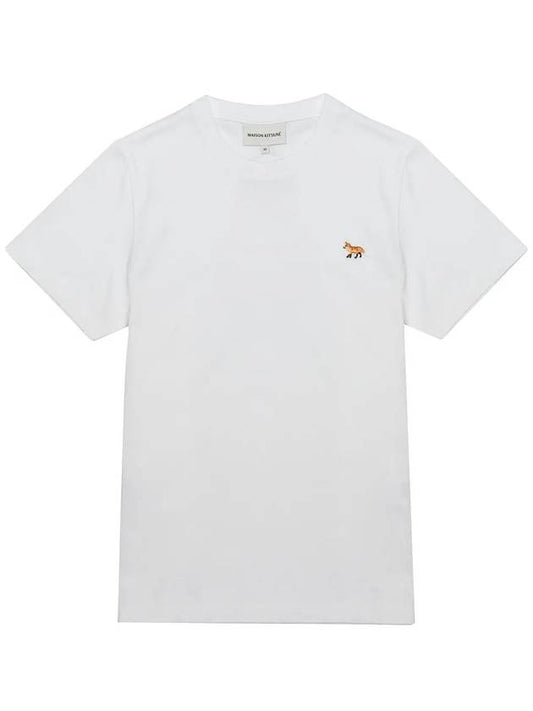 Baby Fox Patch Regular Short Sleeve T-Shirt White - MAISON KITSUNE - BALAAN 2