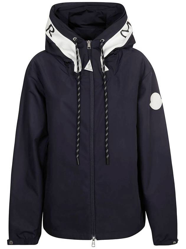 Vessil Hooded Jacket Navy - MONCLER - BALAAN 1