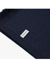 Salvatore Gancini Wool Muffler Denim Navy Blue - SALVATORE FERRAGAMO - BALAAN 4