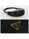 Arque Leather Shoulder Bag Black - PRADA - BALAAN 5