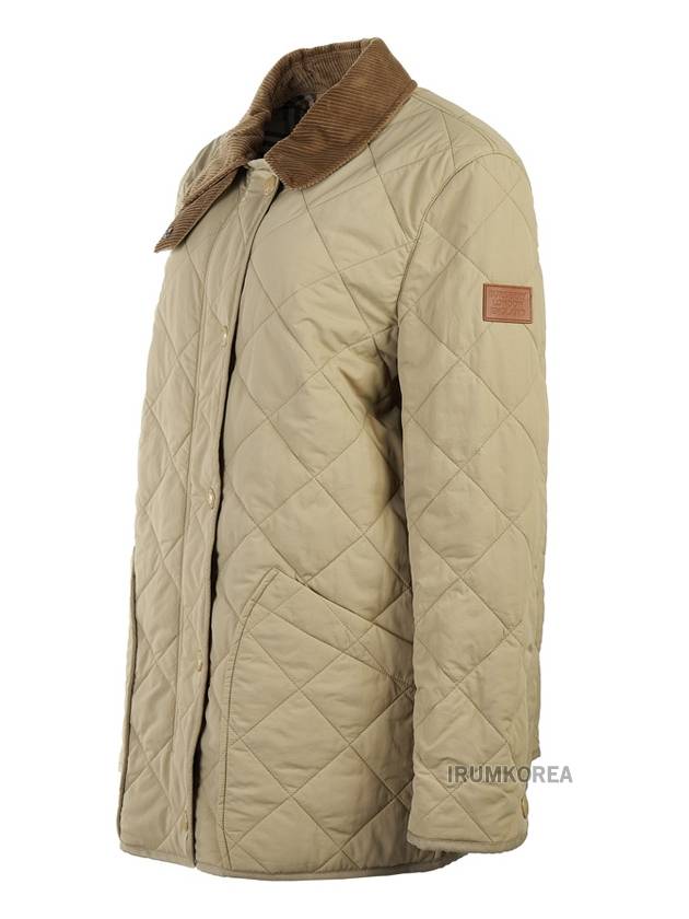 Diamond Quilted Thermoregulated Barn Jacket Honey - BURBERRY - BALAAN 3