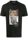 Wolfman Print Short Sleeve T-Shirt Black - NEIL BARRETT - BALAAN 3