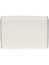 Logo Leather Half Wallet White - MARNI - BALAAN 4