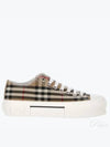 Vintage Check Cotton Sneakers Archive Beige - BURBERRY - BALAAN 2