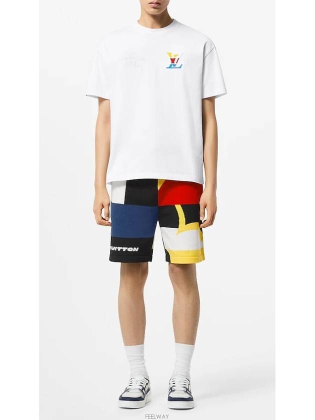 Graphic Cotton Short Sleeve T-Shirt White - LOUIS VUITTON - BALAAN 4