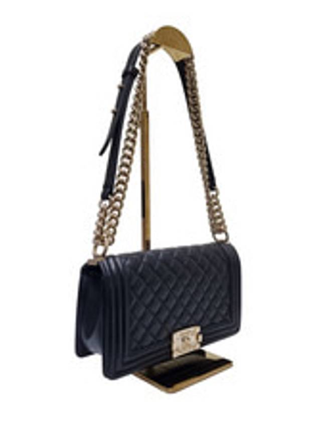 Women s A67086 Black Lambskin Boy Medium Gold Chain Shoulder Bag - CHANEL - BALAAN 2