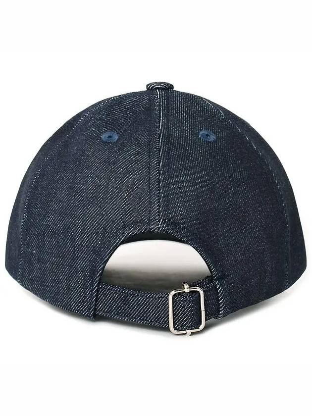 VPC Velvet Logo Denim Ball Cap Blue - A.P.C. - BALAAN 5