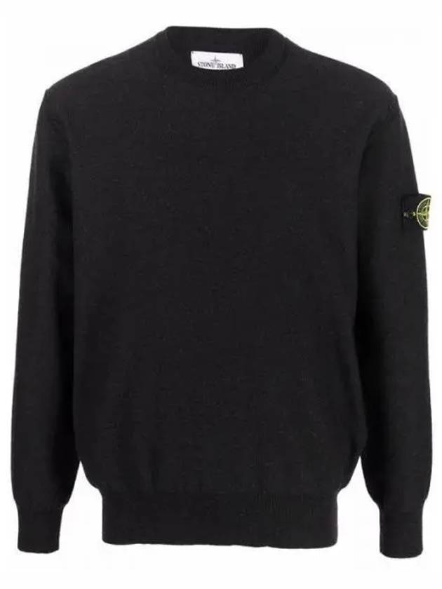 7615516B2 Wappen Patch Soft Cotton Pique Pullover Knit 1006863 - STONE ISLAND - BALAAN 1