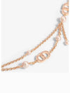 Petit CD Necklace Pink Gold - DIOR - BALAAN 2