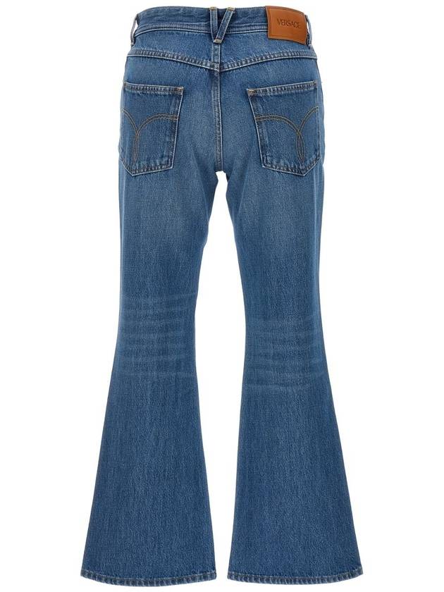 Denim Straight Pants 10141031A100231D030 Blue - VERSACE - BALAAN 3