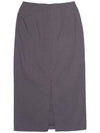 Classic Pocket Maxi Cutting Skirt Charcoal - HARDCORE HAPPINESS - BALAAN 4