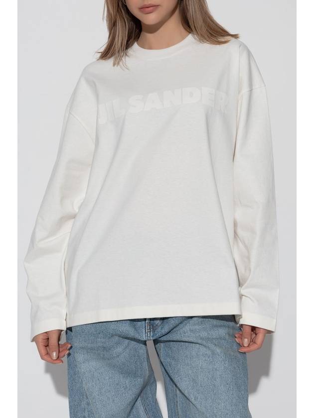 JIL SANDER Long Sleeve T-shirt, Women's, Cream - JIL SANDER - BALAAN 3