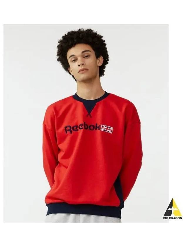 Union Jack color scheme sweatshirt red - REEBOK - BALAAN 1