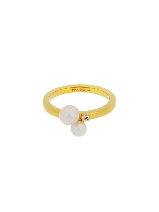 Women's Duo Treated Freshwater Cultured Pearl Ring Gold - PANDORA - BALAAN 2