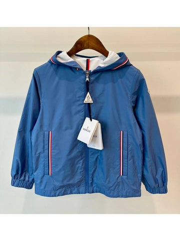 Kids GRANDUC Windbreaker Jacket Blue Boys 8 10A - MONCLER - BALAAN 1